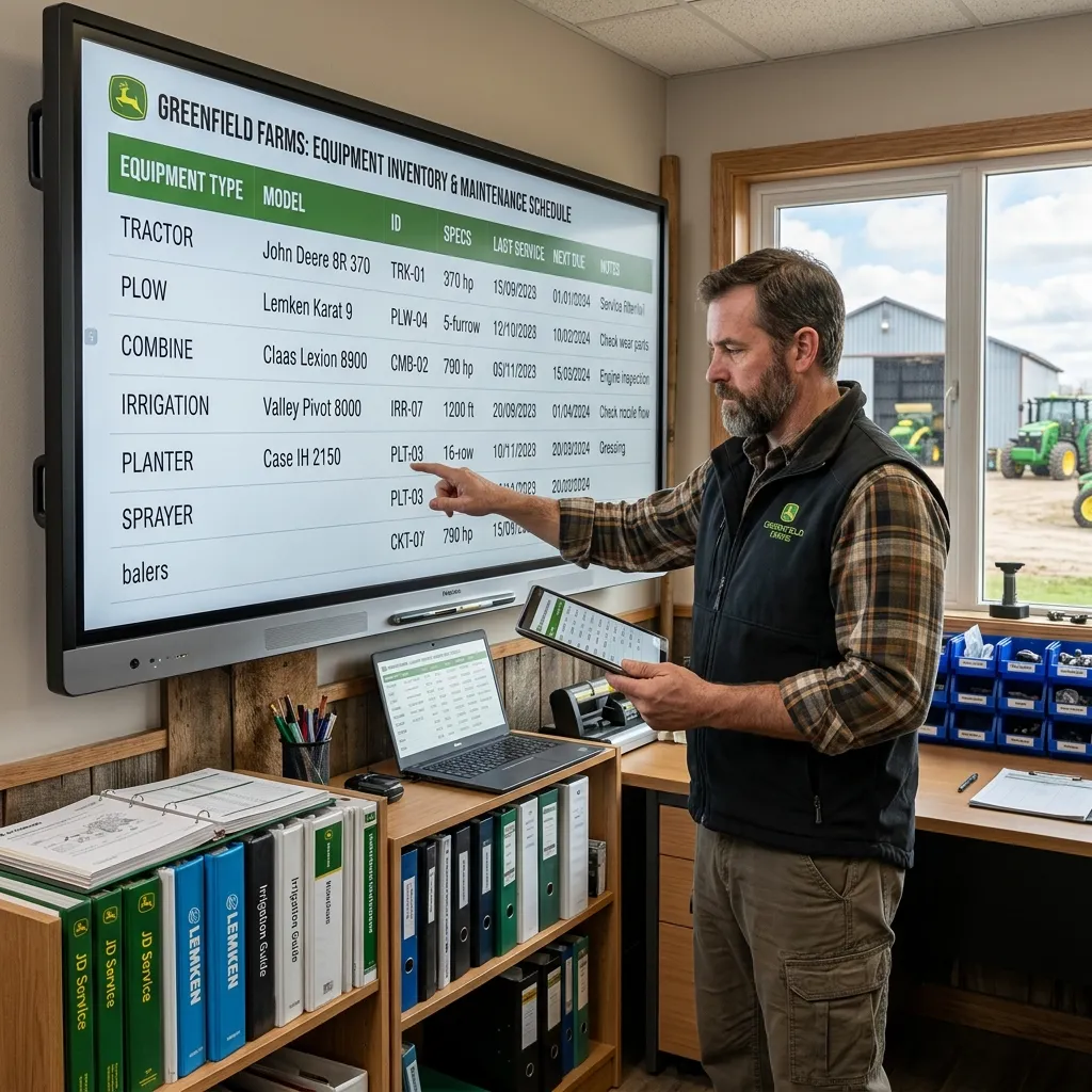 Why a Structured Agriculture Equipment List Matters