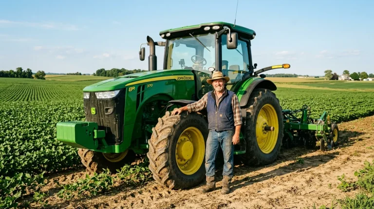 farmer with tractor