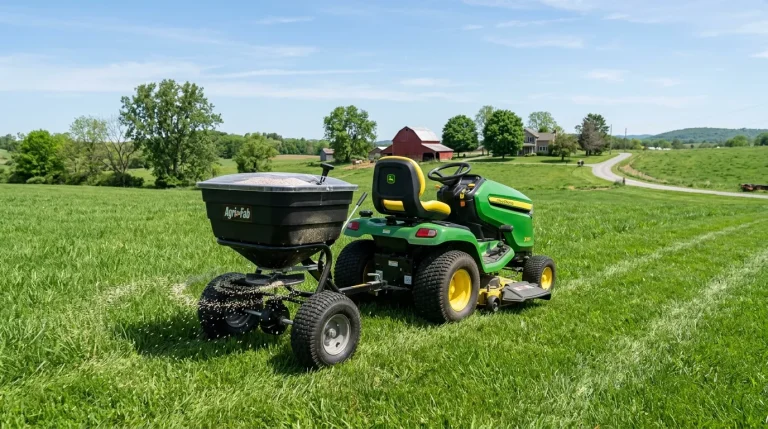 fertilizer spreader pull behind